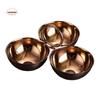 304 Stainless Steel Snack Bowl Round Bowl Circle Ring Handle Fruit Plate 3 Compartment Rust-proof Appetizer Platter Office