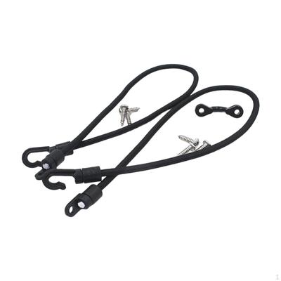 Elastic Rope Bungee Cord Rod Strap Holder Deck Mount Connector for Kayak