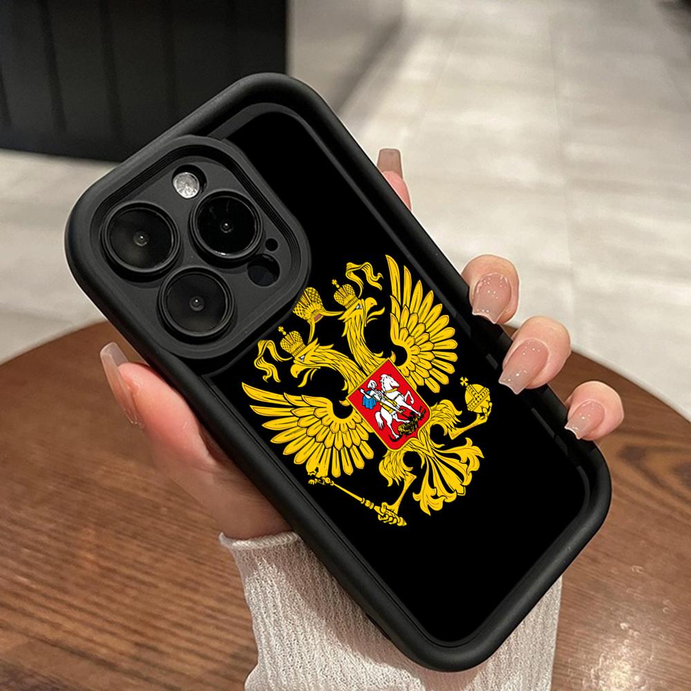 

LZ15 Герб России дизайн силиконовый чехол для телефона Xiaomi 11 Lite 5G 14T Redmi 14C 13C A3 Note 12 11 9 10 13 Pro Plus противоударный задний чехол Redmi Note 13 4G