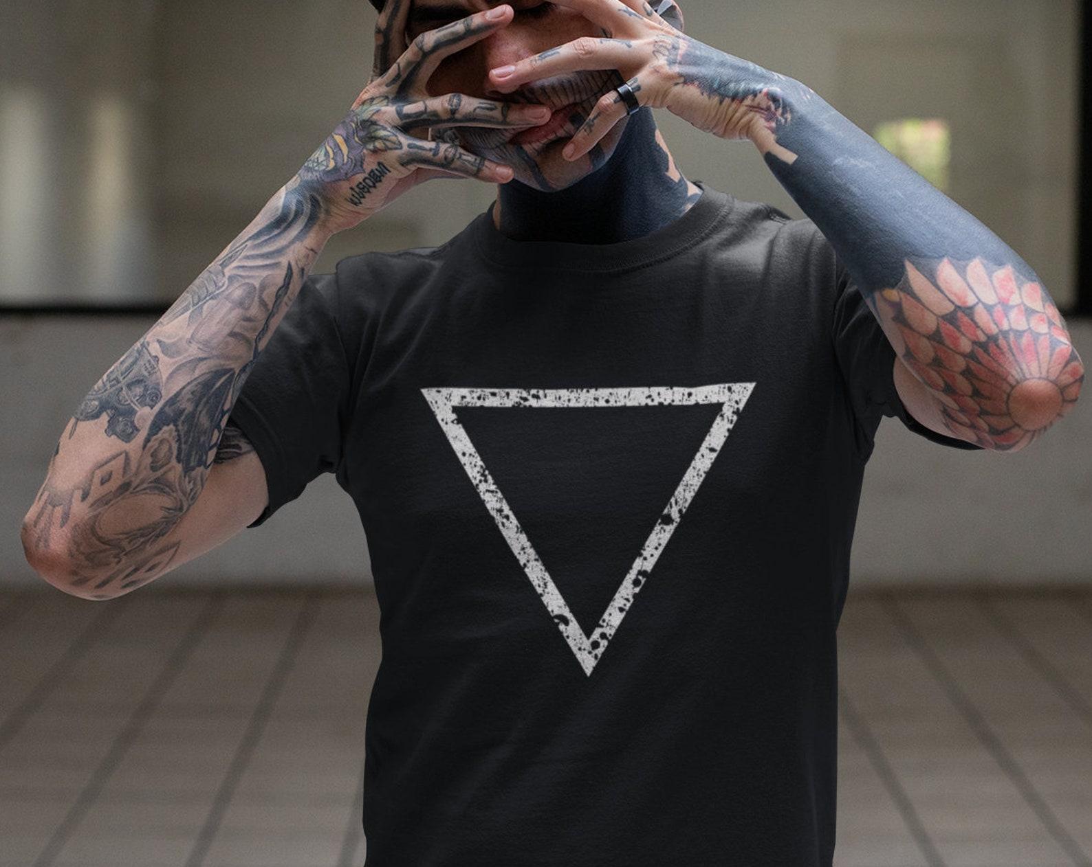 Water Alchemical Symbol T-Shirt: Minimalist Pagan Wiccan Apparel S