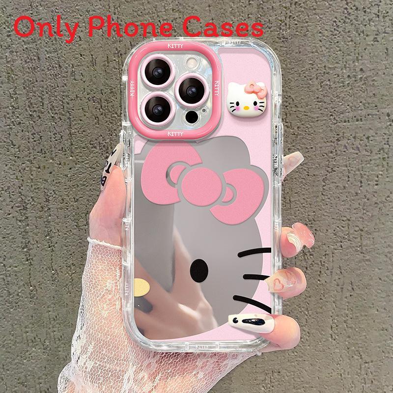 Hello Kitty Protective Case With Mirror Surface And Anti Fall Durable Acrylic For Kids And Teens