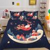 3D Christmas Printing Duvet Cover Set Full Size Microfiber Bedding Set High Ranking Lovely Bedspreads