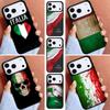 Italský italský vlajka Telefon Pouzdro pro iPhone 16e 15 14 13 12 17 Pro Max Plus Air 17pro Kryt Coque