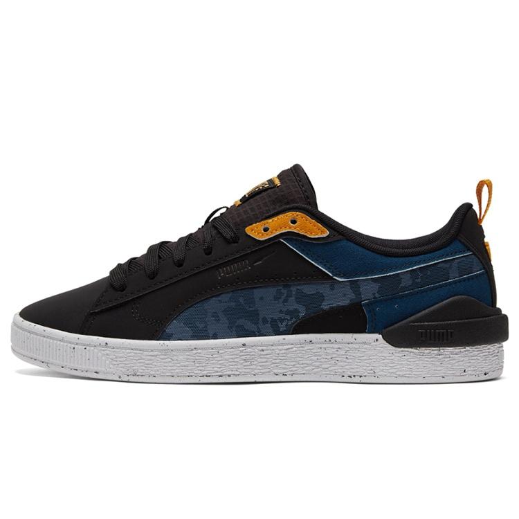PUMA Unisex Suede Bloc Low-Top Sneakers Blue/Black Men s 381187-01 EU 36
