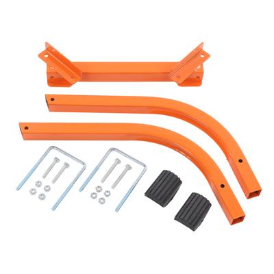 Gancio da Tetto per Scala Lega di Alluminio Resistente alla Ruggine Stabilizzatore Stabile per Lavori in Altezza Arancione