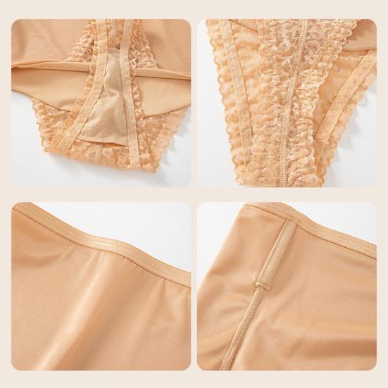 Tummy Control Thong Shapewear for Women High Waisted Stretch Body Shaper Underwear Sexy T Back Lace Thong Girdle Panties