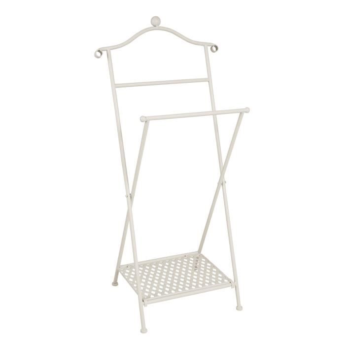 Valet Elba 35x46x98 cm blanchi