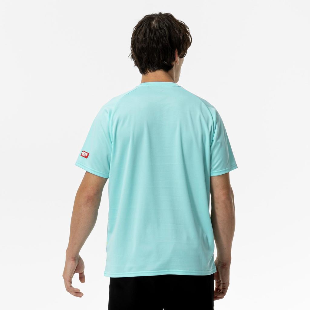 Mizuno Table Tennis Game Short JTTA Blue Radiance Shirt, Sleeve, Certified, Moisture-Wicking, Quick-Drying, Unisex, 82JAC104,