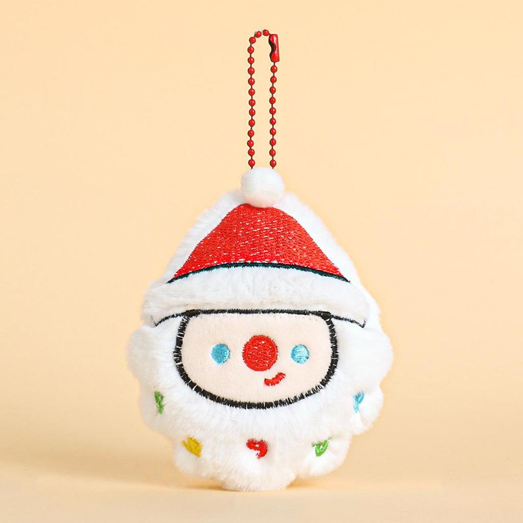 Christmas Plush Keychain Pendant: Holiday Jewelry Accessories & Small Gift