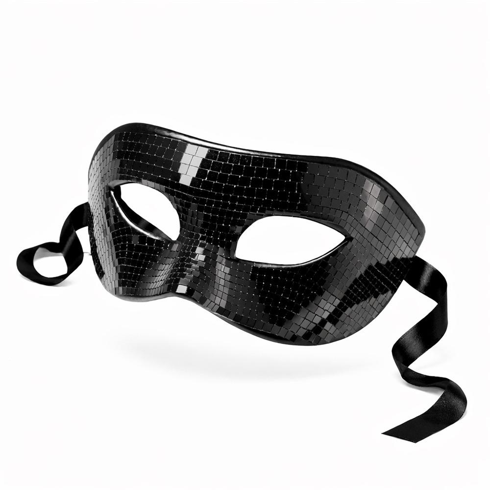 Disco Helle Bal Glitter Gezichtsmasker Spiegel Oogkapjes Zilver Maskerade Masker Feest Attributen Oogmasker voor Vrouwen Mannen Feest Gal