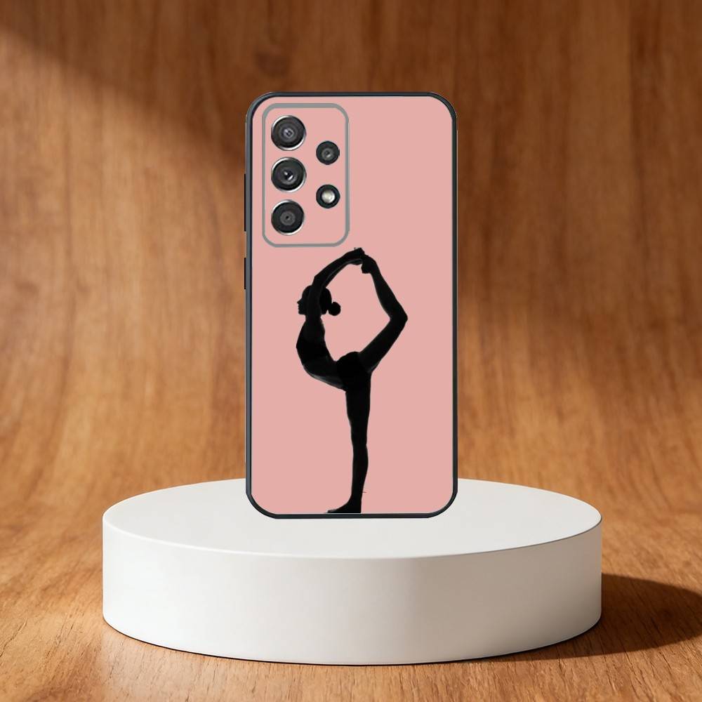 GYM Girl Gymnastic Phone Case For Samsung S25,S24,S21,S22,S23,S30,Ultra,S20,Plus,Fe,Note,10,9,5G Black Cover