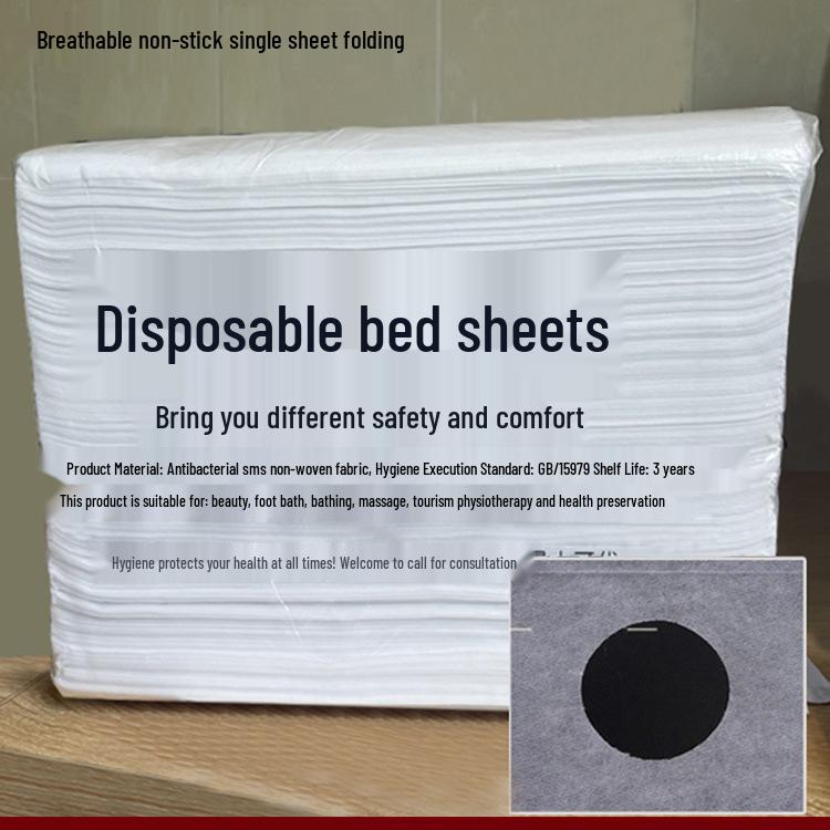 Waterproof Disposable Beauty Bed Sheets with Holes – Thickened Set for Salon Use