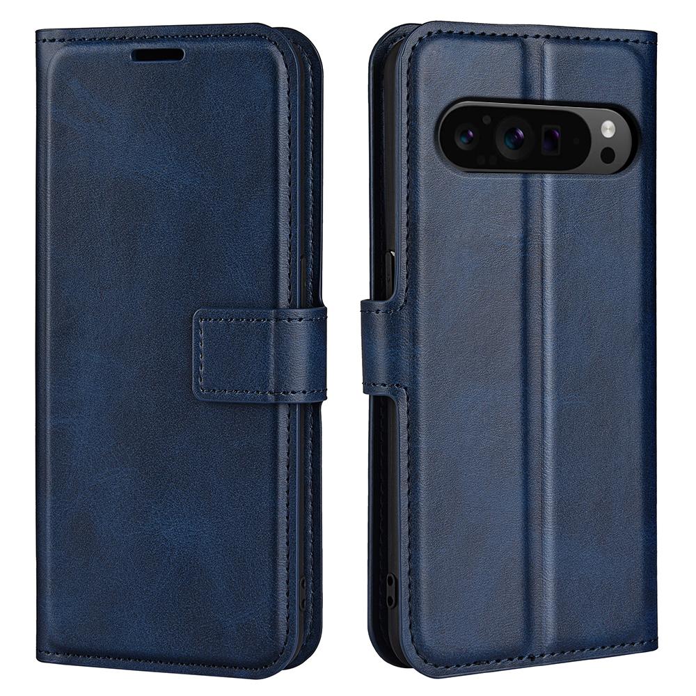 For Google Pixel 9 Pro XL Anti-Scratch Leather Case Calf Texture Phone Wallet Cover