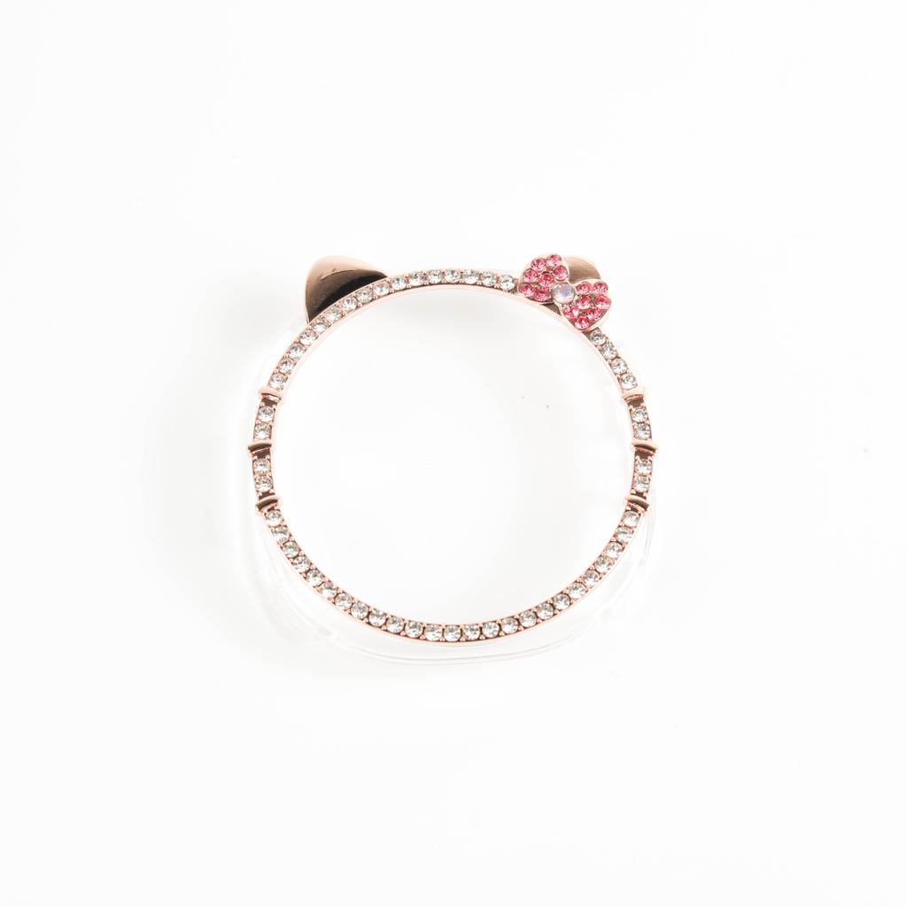 PC Case for Samsung Galaxy Watch 8 40mm 44mm Cute KITTY CAT Diamond Protector Watches Accessories for Woman Samsung Watch8 Cover