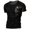 New Hot Selling Retro Men's T-shirt 3D Printing Retro Short Sleeve Top Fashion Men's Clothing Street Hip Hop Hot Style