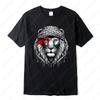 Time of Gaza Lion Keffiyeh T-Shirt Retro Unisex Streetwear Tees High Quality Cotton Casual Wear O-neck Men Woman Camisetas Tops