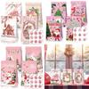 Candy Food Christmas Packaging Bags Holiday Party Decor With Adhesive Stickers