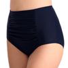Women’s High-Waist Ruched Triangle Bikini Bottoms, Tummy Control Hip-Lifting Swim Pants