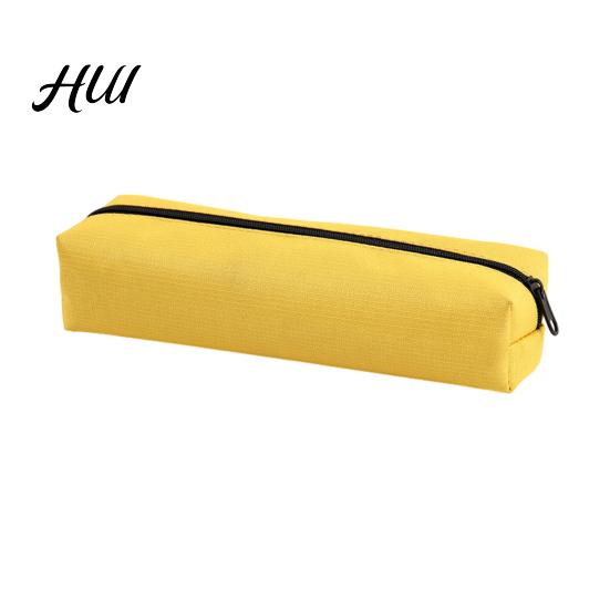 Low-saturation Color Pouch Oxford Pencil Case, Large Capacity Pen Bag, Simple Student Case Zipper for School Office, Lightweight Stationery Organizer