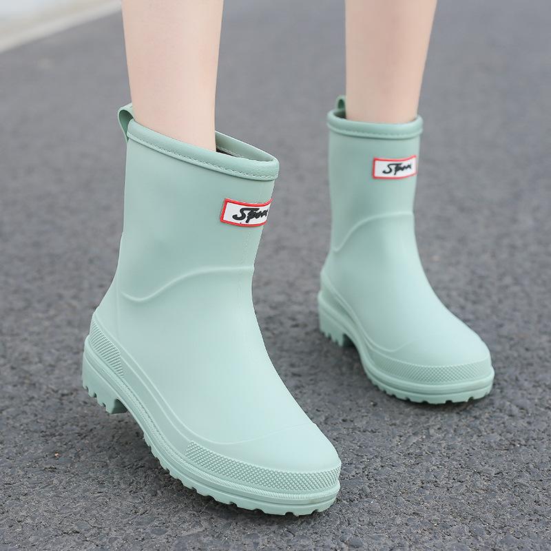 Neue modische Mid-Tube-Trend-Regenstiefel für Erwachsene für Damen