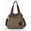 Large Capacity Women's Casual Canvas Handbag with Multi-Compartments: European & American Style, Crossbody & Shoulder Options