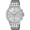 Casio Beside Quartz Men's Watch Sapphire Glass BMS-300D-7AV Stainless Steel Band 24-Hour Display Silver