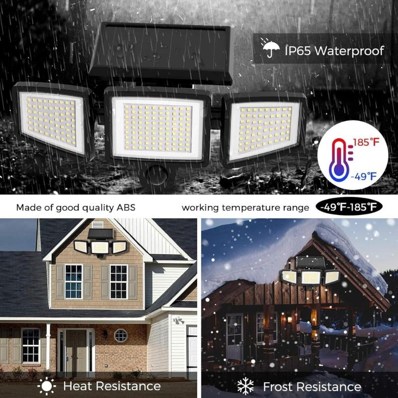 1Pc or 2pcs Hight Bright 2500lm Power LED Security Solar Garden Light With 270 Degree Wide Angle Detection