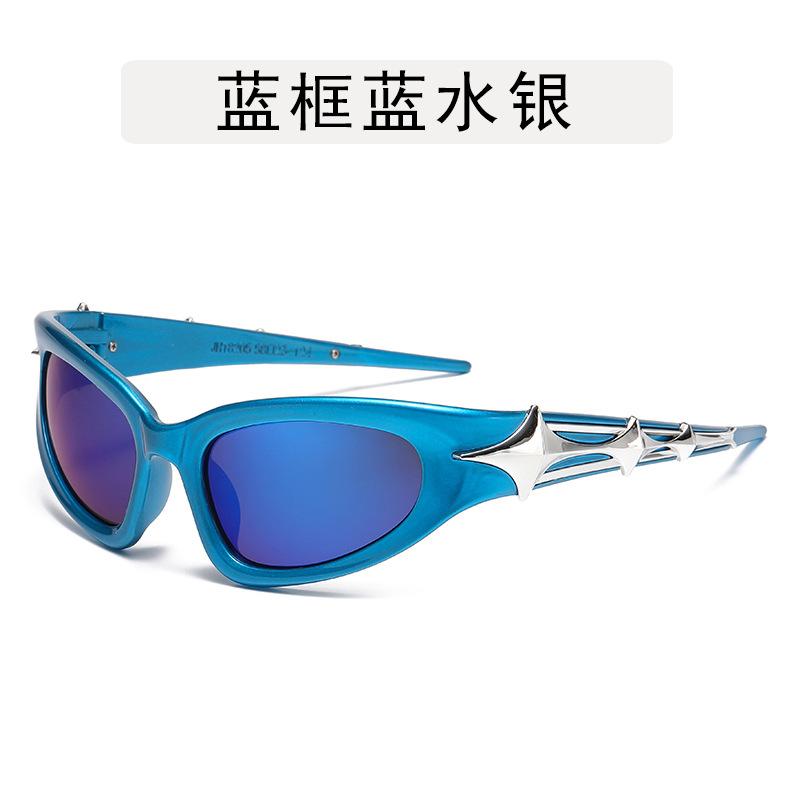 Punk Y2K Men's Sunglasses Korean Stylish Hip Hop UV Protection Glasses for Women Bicycling Cool Man Sun Glass