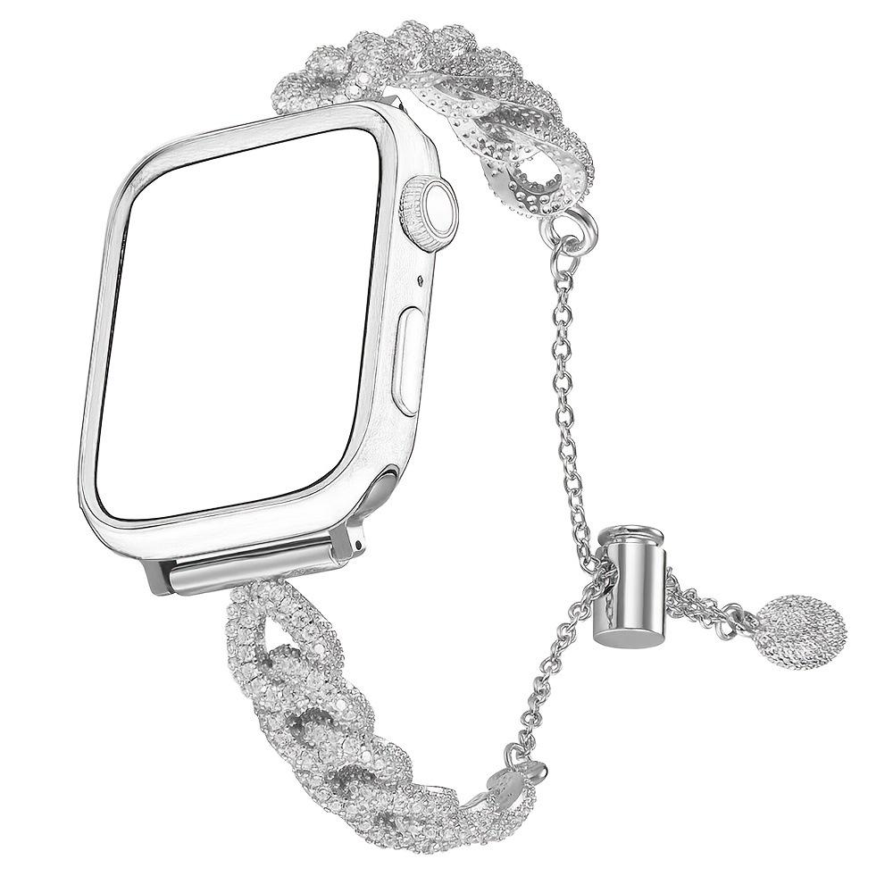 

Lux Rhinestone Smartwatch Strap for Apple & Samsung 38-49mm 20mm срібний