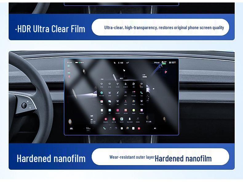 25 Tesla Model Y Tempered Screen Protector for Center Console Navigation Display