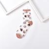 Ultra-thin Transparent Crystal Silk Socks Women Fashion Summer Harajuku Crew Socks Retro Flower Streetwear Elastic Long Socks