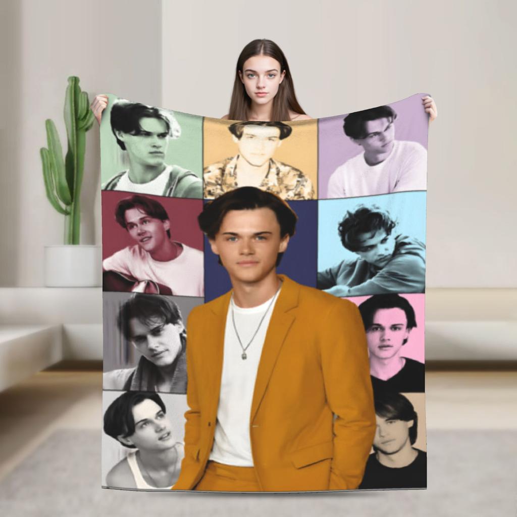 Team Conrad Fisher Flannel Blanket  Super Warm Throw Blanket for Couch Bed Travel Fluffy Bedspread Sofa Bed Cover