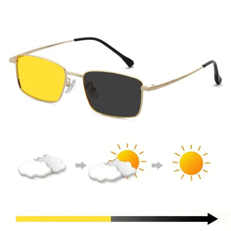 Non-polarized Classic Metal Frame Square Sunglasses for Men Women Fashion Rectangle Steampunk Sunglasses