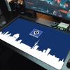 Tapis de Souris Hamburger Sportverein Grand Coussin de Table de Jeu Antidérapant pour Ordinateur Portable Tablette Grand Tapis de Souris XXL Tapis Mini PC Tapis de Jeu Avec bordure de verrouillage_XIA