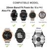 Replacement Silicone 20mm Watch Band For Garmin Fenix 6S 6SPro 5S Plus 7S Pro Wristband Quickfit Rose Gold Buckle Bracelet Strap