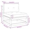 2 Piece Garden Lounge Set with Cushions White Solid Pine Wood