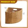 Corner Storage Basket Triangle Box, Space Saving, Portable Narrow Bin for Books