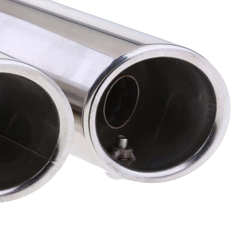 Dual Tail Outlet Slip-on Exhaust Muffler Pipe Stainless Steel DB Killer for Off Road Quad Bike Motorcycle 36-51mm