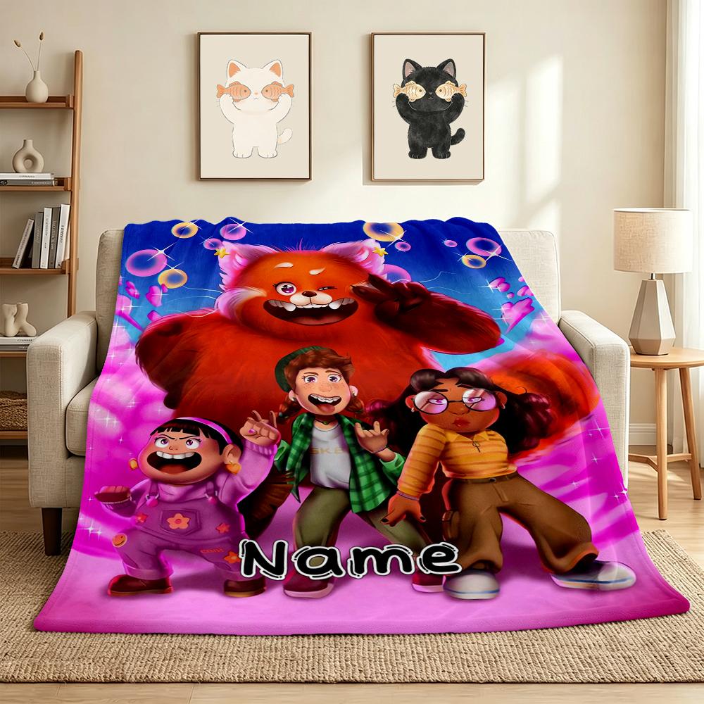 Custom Name Friendship Adventure Flannel Blanket Throw Blanket Soft Warm Sofa Bed Home Decor Unique Gift