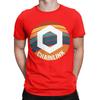 Chainlink Oval Sunset Novelty 100 Cotton TShirt Chainlink Tops Tees For Unisex