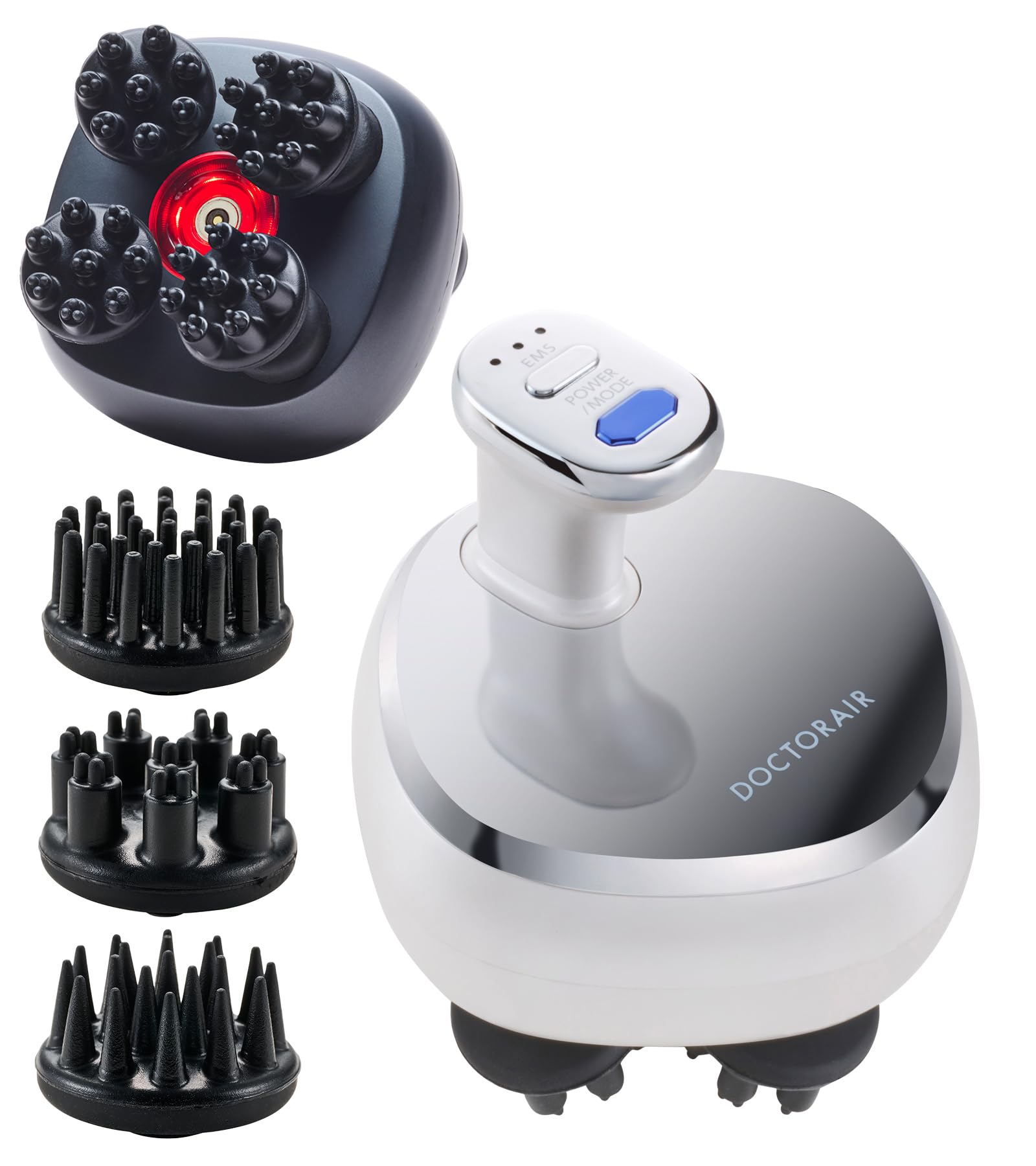 Rating Doctor Air Official Store EMS Scalp Spa EMS HEAD SPA DEEP X Ion Scalp Esthetic EMS Red LED Face Care Electric Scalp Brush Scalp Electric Bar