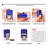 DIY Handle Account Date Stamps Stamping Automatic Ink Return Mini Self-Inking Stamps for Office Supplies Date Wheel Stamp