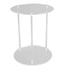 Clear Acrylic Plant Stand Round Top Corner Holder Planter Flower Pot Display Rack for Home Living Room Balcony Office