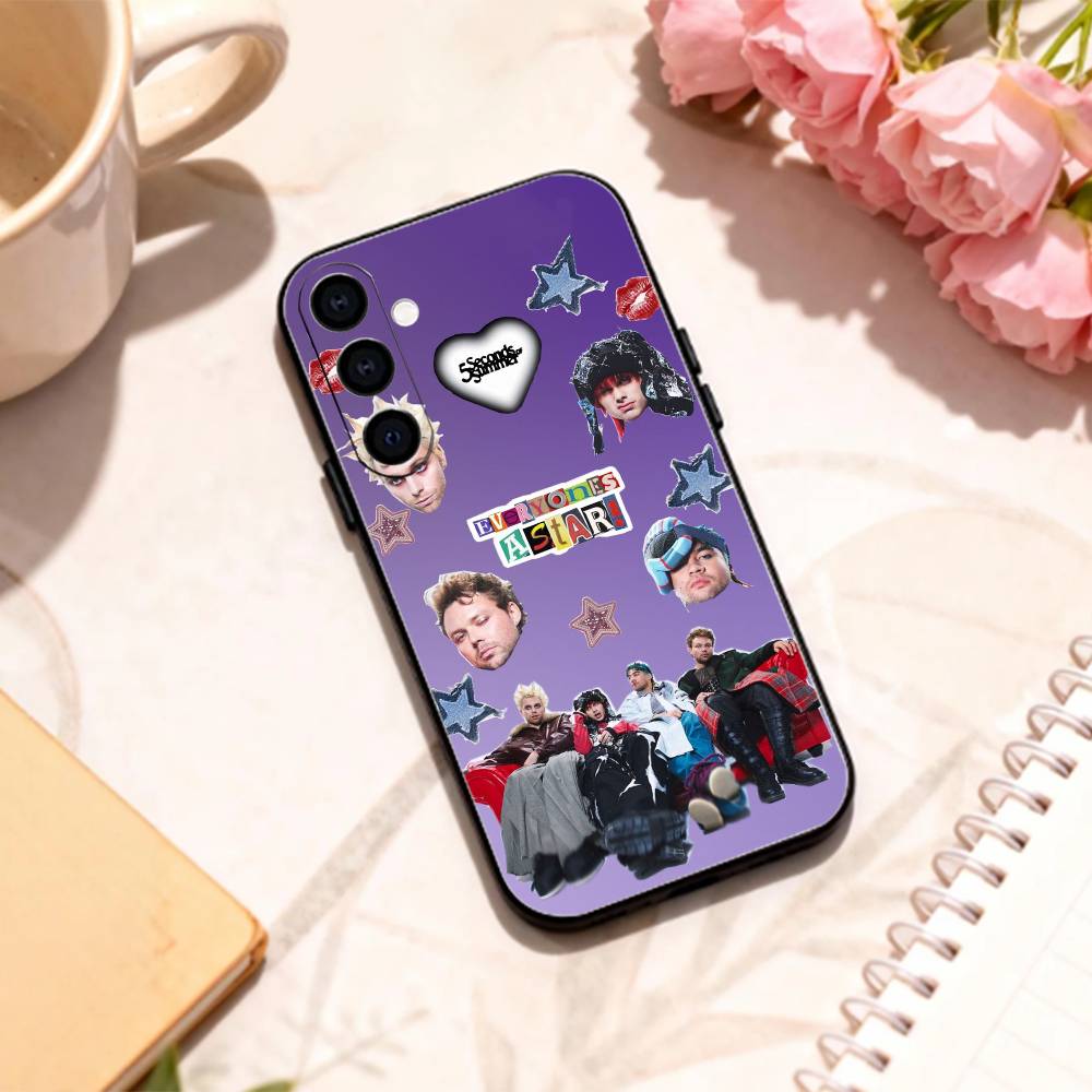 5 S-Seconds of S-Summer Band phone Case For Samsung Galaxy A73,A72,A71,A70,A53,A52,A51,Others Soft Black Shell