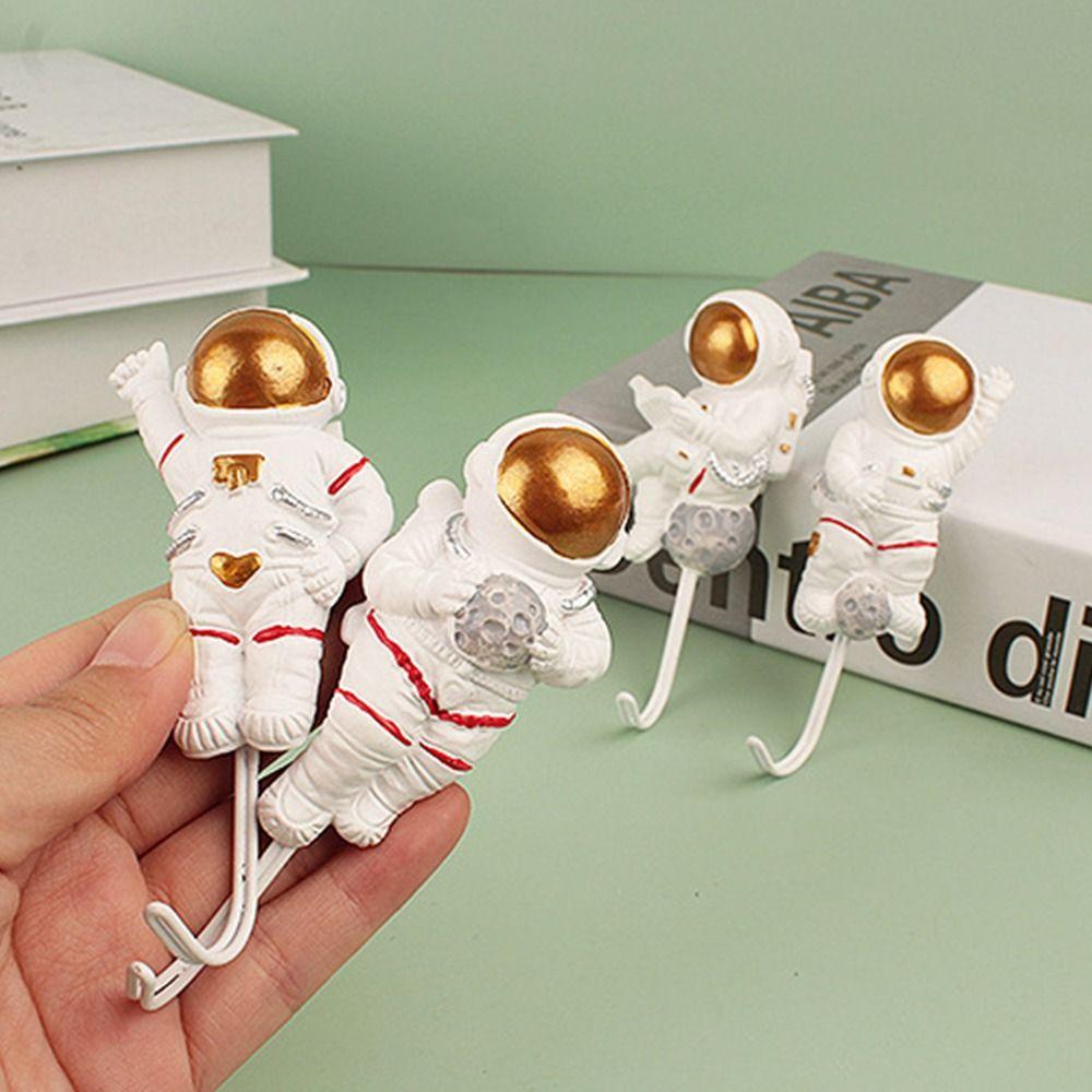Key Holder Home Decoration Astronaut Shaped Wall Hook Door Behind Hanger Hanging Storage Rack Hooks