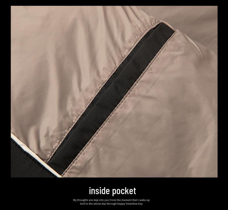 Leichte Herren-Daunenjacke mit Revers - Herbst/Winter Mode 2025, Warm, Große Größen, Business Casual, Lockere Passform Oberbekleidung