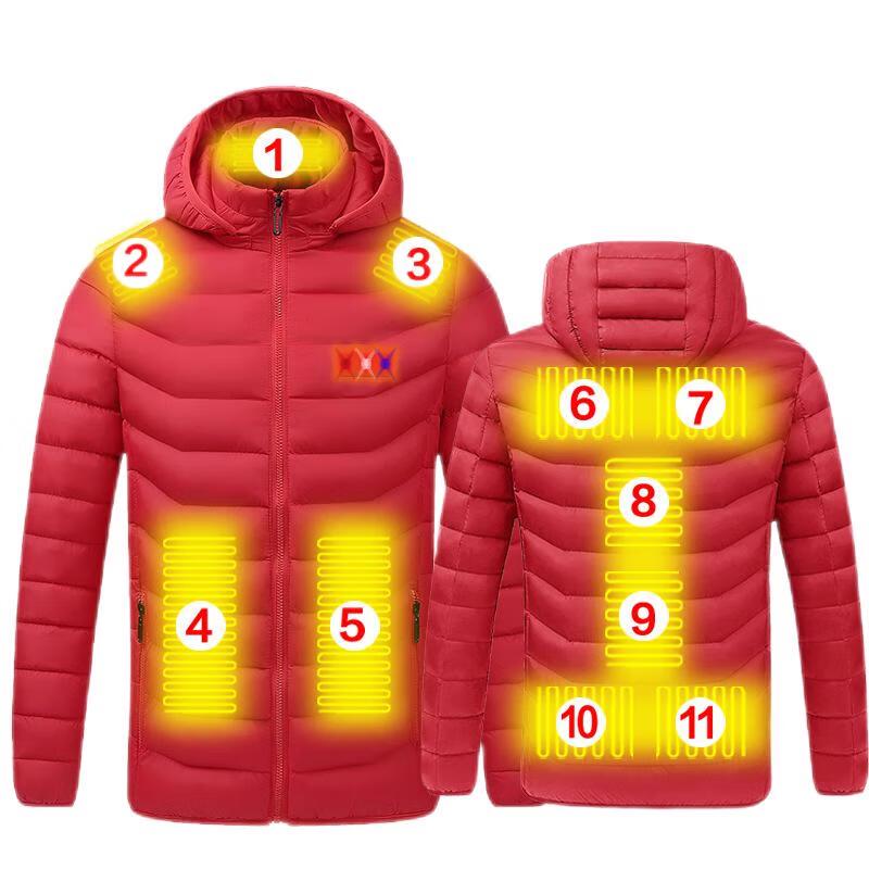 Shenbaolai 11-Zone Smart Heated Cotton Jacket