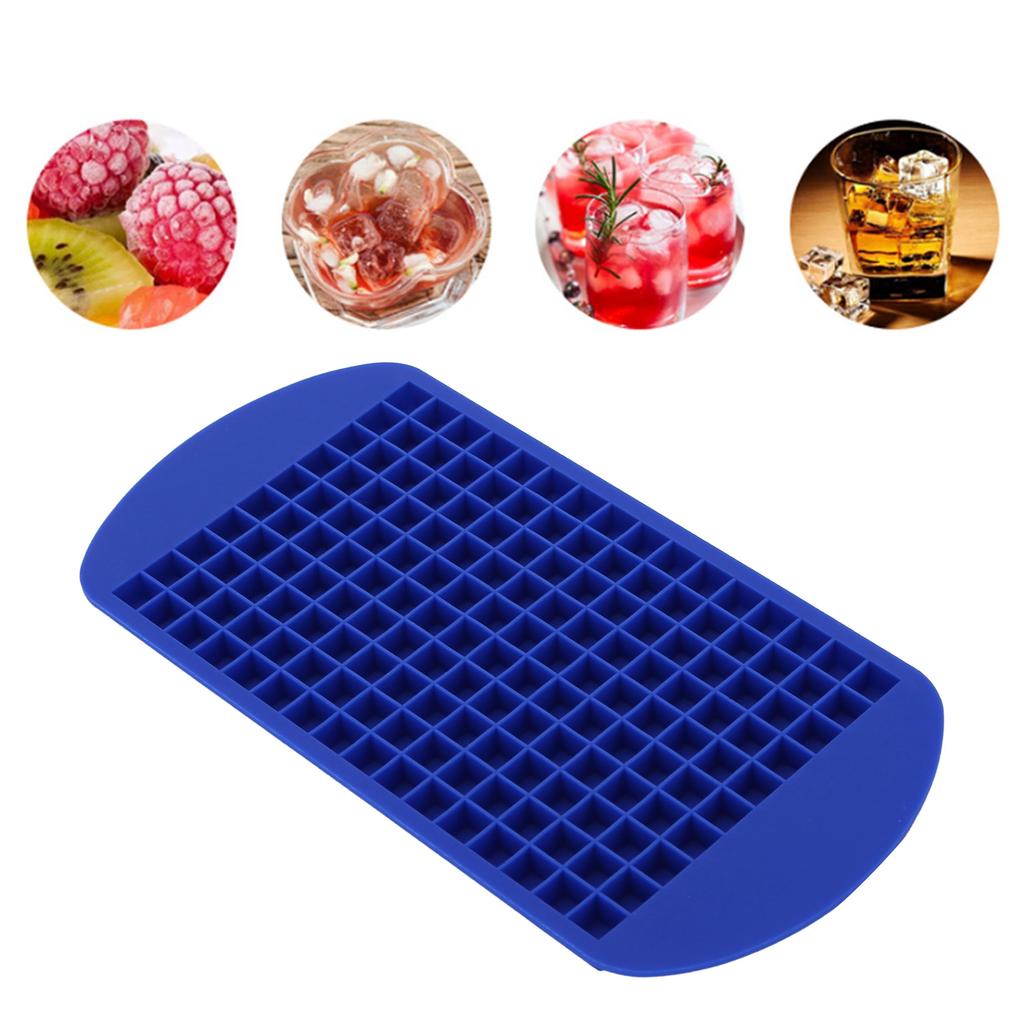 160 Grid Ice Tray   Flexible Silicone High Temperature Resistant   Ice   Mold for Home Restaurant