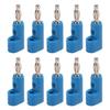 10pcs 4mm Stackable Banana Plug Connectors Solderless Banana Plugs for Security Accessories