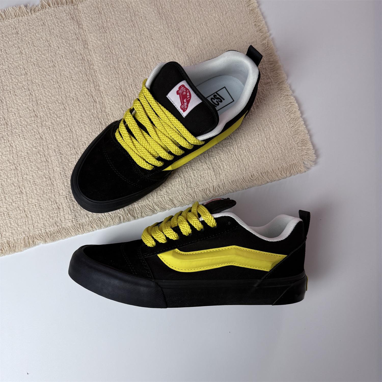 Knu skool черные розовые цветовое сочетание пухлые хлебные туфли парные туфли черные ретро повседневные скейтбордические туфли 38